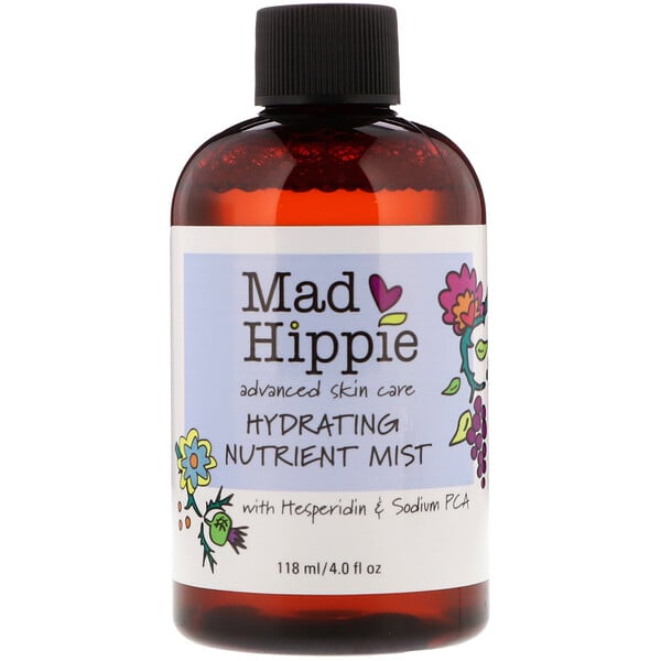 Mad Hippie, 保濕噴霧，4.0 液量盎司（118 毫升）