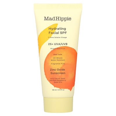 Mad Hippie, FPS hidratante para el rostro, Sin fragancia, 59 ml (2 oz. líq.)