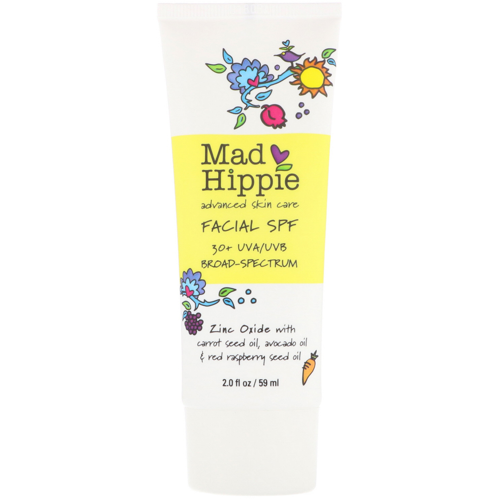 Mad Hippie Skin Care Products, Facial SPF, 30+ UVA/UVB BroadSpectrum