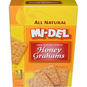 Купить Mi-Del Cookies, Печенье из пшеничной муки с медом, 16 унций (454 г)  на IHerb