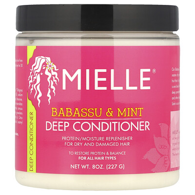 Product Image for Mielle, Deep Conditioner, For All Hair Types, Babassu & Mint, 8 oz (227 g)