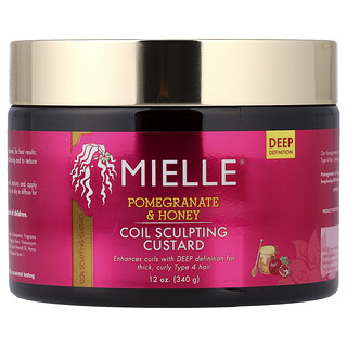 Mielle, Coil Sculpting Custard, Granatæble og Honning, 340 g
