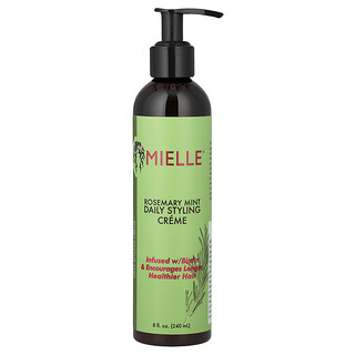 Mielle, Crema per l’acconciatura quotidiana, rosmarino e menta, 240 ml