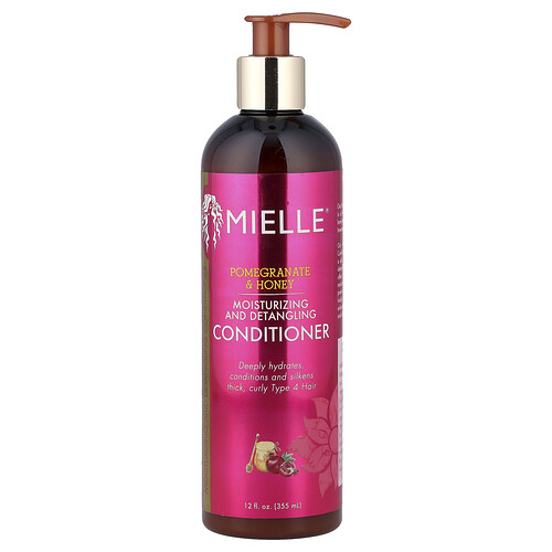 Mielle Moisturizing and Detangling Conditioner, Pomegranate & Honey, 12 fl oz (355 ml)
