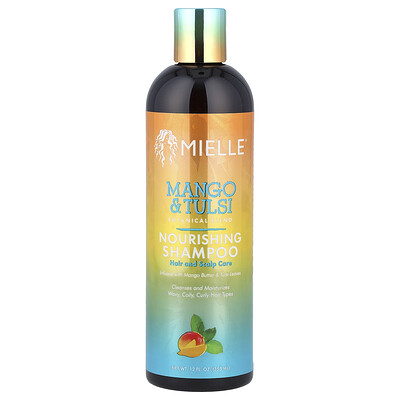 Product Image for Mielle, Nourishing Shampoo, Wavy, Coily, Curly Hair Types, Mango & Tulsi, 12 fl oz (355 ml)