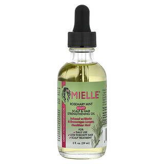 Mielle, Light Scalp & Hair Strengthening Oil, leichtes Öl zur Stärkung der Kopfhaut und Haare, Rosmarin-Minze, 59 ml (2 fl. oz.)
