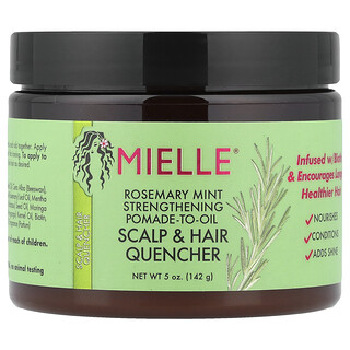 Mielle, Strengthening Pomade-to-Oil, Scalp & Hair Quencher, Rosemary Mint, 5 oz (142 g)