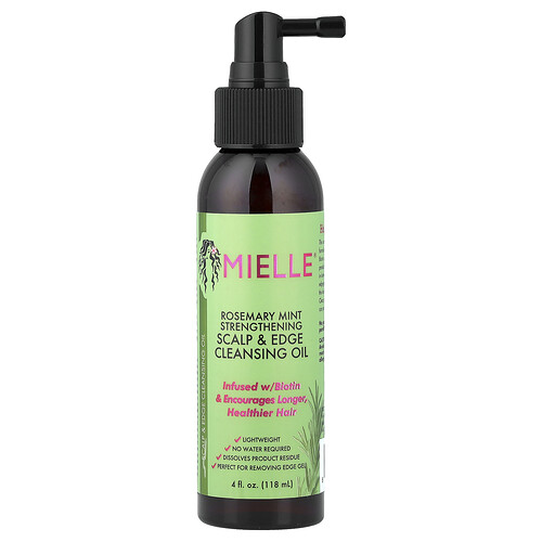 Mielle, Strengthening Scalp & Edge Cleansing Oil, Rosemary Mint, 4 fl oz (118 ml)