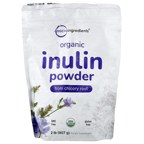 Micro Ingredients Organic Inulin Powder From Chicory Root, 2 lb (907 g)
