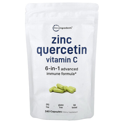 Product Image for Micro Ingredients, Zinc Quercetin Vitamin C , 240 Capsules
