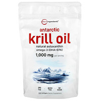 Huile De Krill Antarctique - Complément Alimentaire Santé Osseuse & Cardiaque, 5 Flacons, Didacat