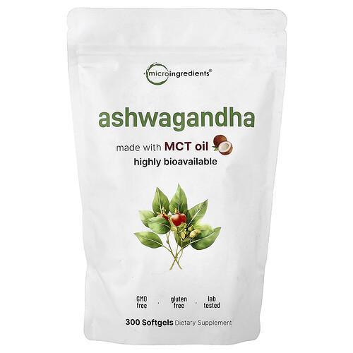 Micro Ingredients, Ashwagandha, 300 Softgels