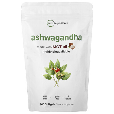 Product Image for Micro Ingredients, Ashwagandha, 300 Softgels