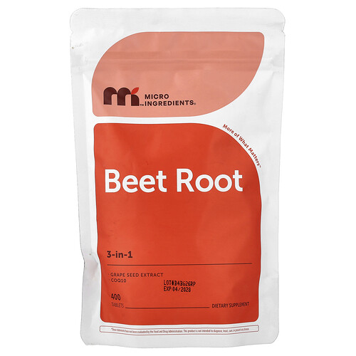 Micro Ingredients Beet Root, 400 Tablets