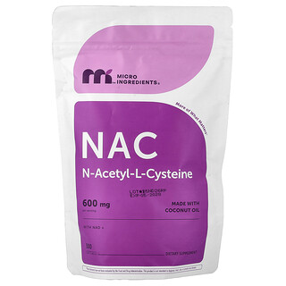 Micro Ingredients, NAC з NAD+, 300 капсул