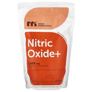 Micro Ingredients, Potenciador de óxido nítrico, fuerza máxima, 240 comprimidos cortados en dos