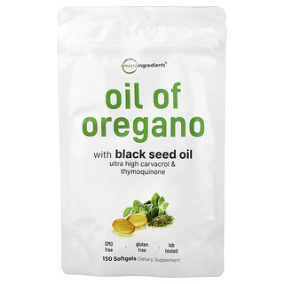 Micro Ingredients, Aceite de orégano, 150 cápsulas blandas