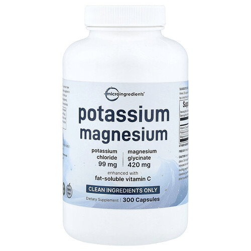 Micro Ingredients Potassium Magnesium, 300 Capsules