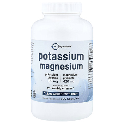 Product Image for Micro Ingredients, Potassium Magnesium, 300 Capsules