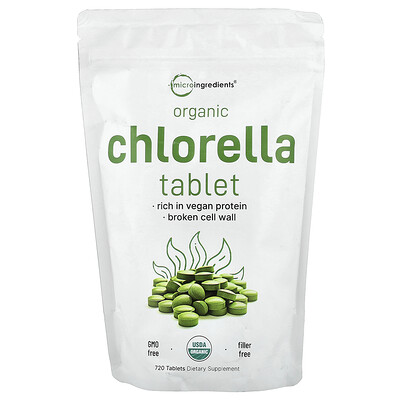 Product Image for Micro Ingredients, Organic Chlorella Tablet, 720 Tablets (0.5 g per Tablet)