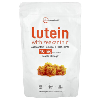 Product Image for Micro Ingredients, Lutein With Zeaxanthin, 240 Softgels