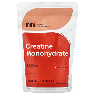 Micro Ingredients, Poudre de créatine monohydrate, Non aromatisée, 500 g