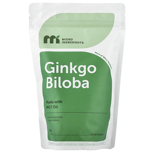 Micro Ingredients Ginkgo Biloba, 400 Softgels