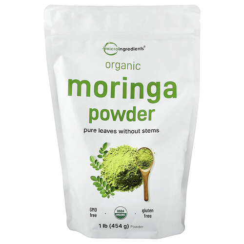 Micro Ingredients Organic Moringa Powder, 1 lb (454 g)