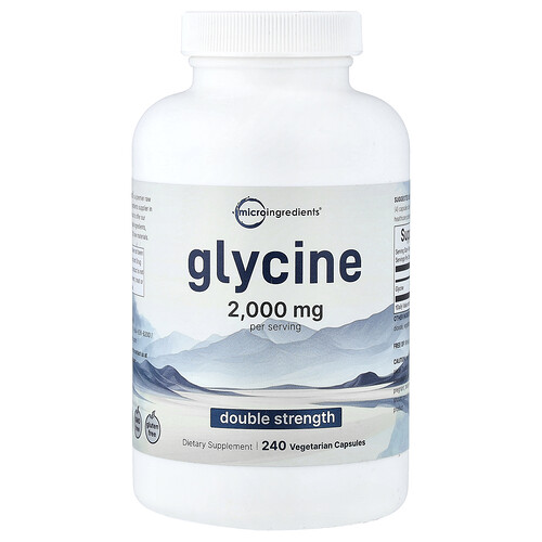 Micro Ingredients, Glycine, 240 pflanzliche Kapseln (500 mg pro Kapsel)
