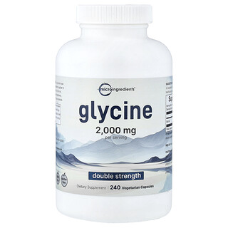 Micro Ingredients, Glicina, 240 Cápsulas Vegetarianas (500 mg por Cápsula)