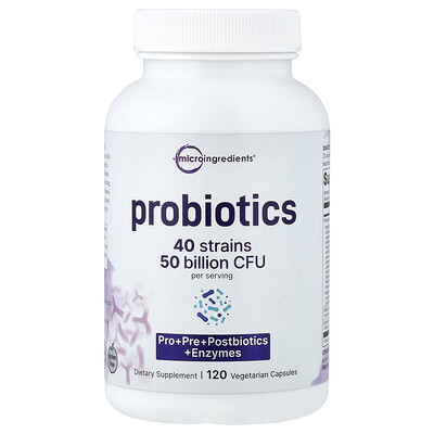 Product Image for Micro Ingredients, Probiotics, 120 Vegetarian Capsules