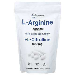 Micro Ingredients, L-arginina más L-citrulina, 240 comprimidos divididos