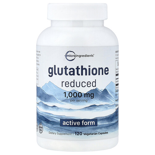 Micro Ingredients Glutathione, Reduced, 120 Vegetarian Capsules (500 mg per Capsule)
