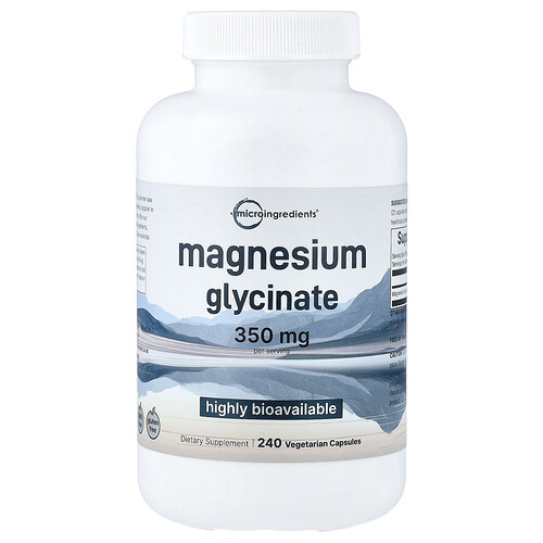 Micro Ingredients Magnesium Glycinate, 240 Vegetarian Capsules (175 mg per Capsule)
