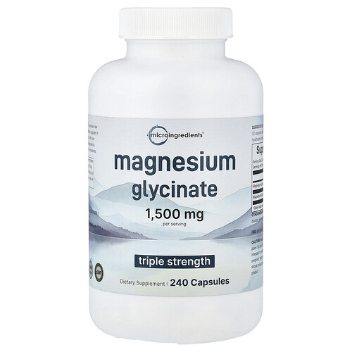 Micro Ingredients Magnesium Glycinate, 240 Capsules