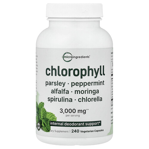 Micro Ingredients Chlorophyll, 240 Vegetarian Capsules