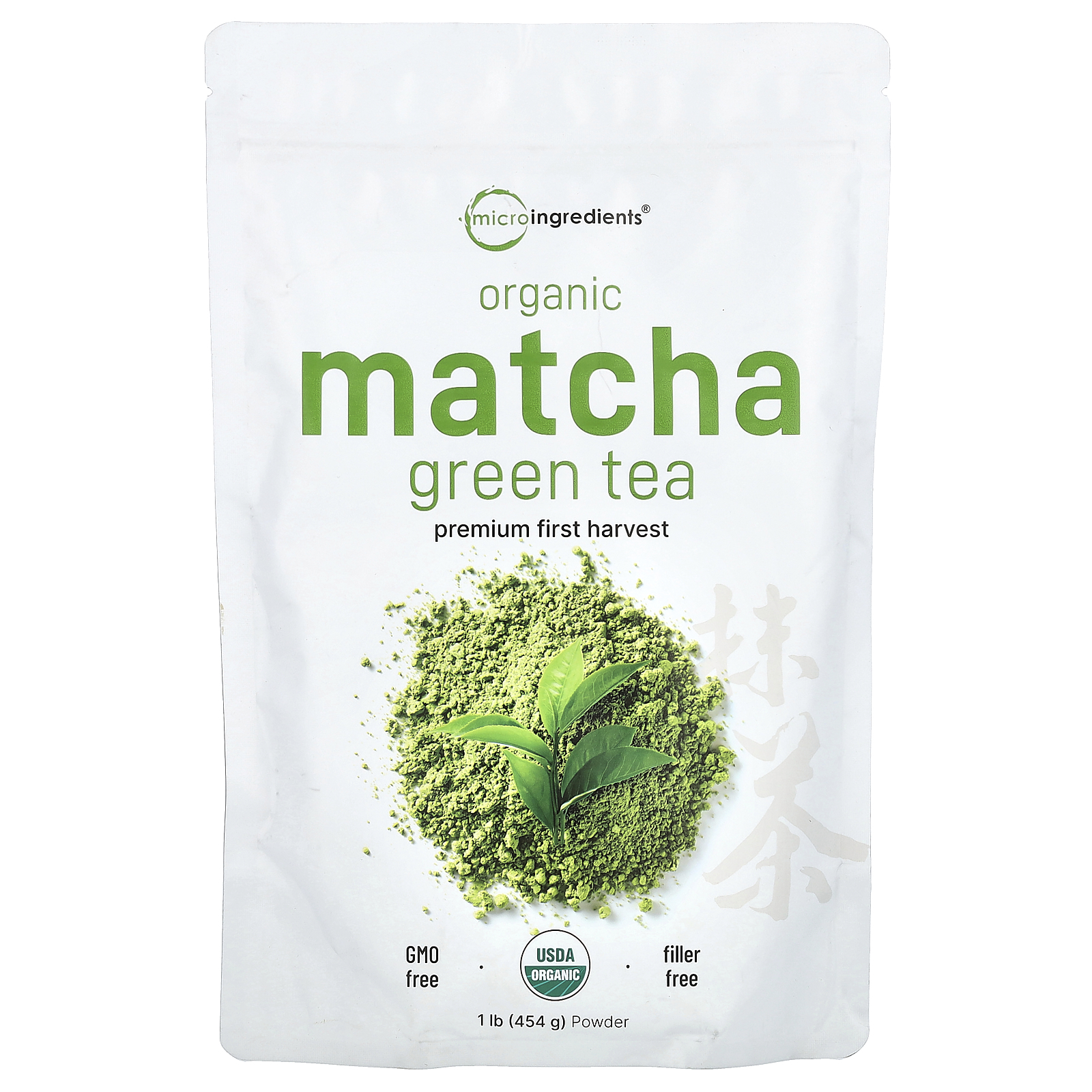 Organic Matcha Green Tea, 1 lb (454 g) - Picture 1 of 2