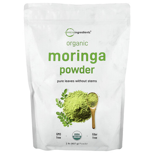 Micro Ingredients Organic Moringa Powder, 2 lb (907 g)