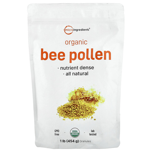 Micro Ingredients Organic Bee Pollen, 1 lb (454 g)