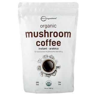 Micro Ingredients, Organic Mushroom Coffee, Arabica, Instant, 14 oz (396 g)