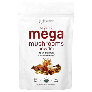 Micro Ingredients, pudră de ciuperci organice, 141 g (5 oz)