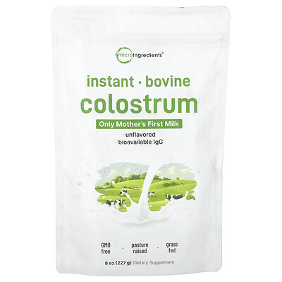 Micro Ingredients , Instant Bovine Colostrum, Unflavored, 8 Oz (227 G) 8Oz