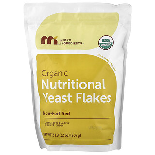 Micro Ingredients, Organic Nutritional Yeast Flakes , 2 lb (907 g)