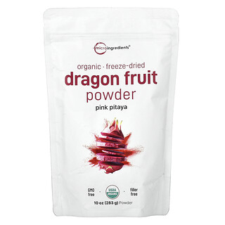 Micro Ingredients, Organic Dragon Fruit Powder, Freeze-Dried, 10 oz (283 g)