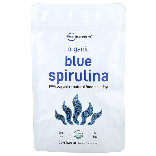 Micro Ingredients Organic Blue Spirulina, 1.05 oz (30 g)