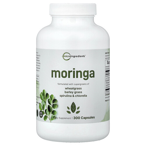 Micro Ingredients Moringa, 300 Capsules