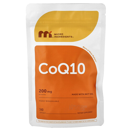 Micro Ingredients, CoQ10, 240 Weichkapseln (100 mg pro Weichkapsel)