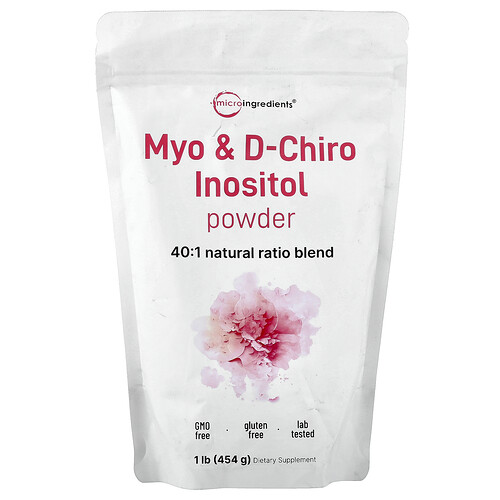 Micro Ingredients Myo & D-Chiro Inositol Powder, 1 lb (454 g)