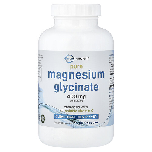 Micro Ingredients, Pure Magnesium Glycinate, 240 Capsules