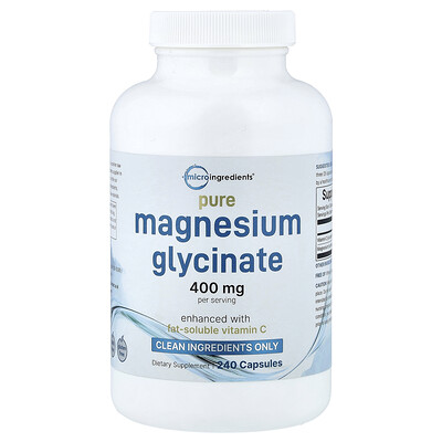 Product Image for Micro Ingredients, Pure Magnesium Glycinate, 240 Capsules